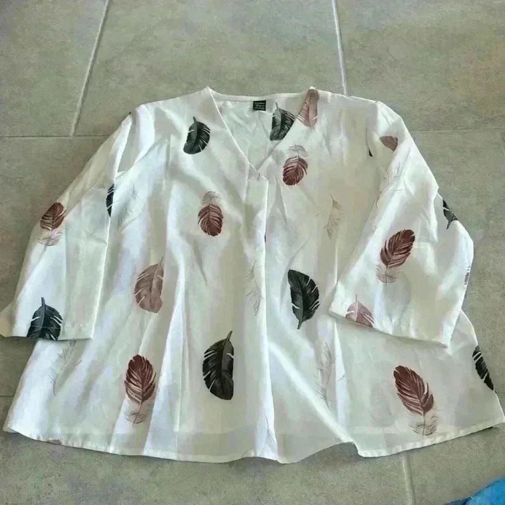 White Feather Blouse